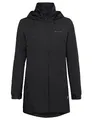 VAUDE Damen Regenjacke Escape Parka, wasserdichter Regen-Parka, atmungsaktiv und winddicht, black, 48