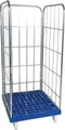 Rollbehälter 1460 KU blau, 724 x 815 mm, 3-seitig, Cr 3