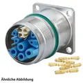 HUMMEL SET inkl. Kontakte M23 Hybrid INOX Geräteteckverbinder, Crimpei. gerade Polzahl 3+4+4+PE, Buchse Vorderwand - 1