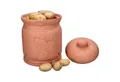 MamboCat Vorratsglas Terra Kartoffeltopf mit Deckel Ø 19,3cm Terrakotta Aufbewahrungsbox, Ton