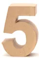 Papp-Zahl 5 17,5x5,5cm Geburstag Jubiläum Zahlen Ziffern PappArt Deko Nummer
