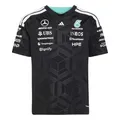 adidas Boy's Mercedes - AMG Petronas Formula 1 Team Driver Jersey, Black, 7-8 Years