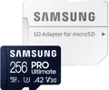 Samsung Pro Ultimate Speicherkarte (256 GB, Video Speed Class 30 (V30)/UHS Speed Class 3 (U3), 200 MB/s Lesegeschwindigkeit)