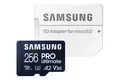 Samsung PRO Ultimate 256 GB microSD-Speicherkarte mit SD-Karten-Adapter