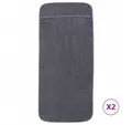 vidaXL Strandtücher, Badetücher 2 Stk. Anthrazit 60x135 cm Stoff 400 GSM
