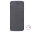 vidaXL Handtuch Strandtücher 2 Stk Anthrazit 60x135 cm Stoff 400 GSM