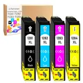 4er Druckerpatronen SparPack für Epson Stylus SX125 SX130 SX230 SX235