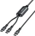 4894160057457 Unitek Kabel 2w1 USB-C PD 100W silikonowy 1,8 m UNITEK