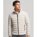 Superdry für Herren. M5011757A Steppjacke mit Fuji-Print grau (M), Lässig, Recyceltes Polyester, Nachhaltig