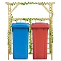 vidaXL Pergola für 2 Mülltonnen Kiefernholz Imprägniert