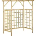 vidaXL Pergola für 2 Mülltonnen Kiefernholz Imprägniert - Braun