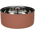 Flamingo Futternapf Futter- und Trinknapf Xara rund lachsrosa/silber rosa|silberfarben 1900 ml
