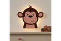 Lights4fun LED Wandleuchte Affen Wandleuchte mit Fernbedienung