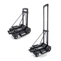 Sackkarre Klappbar, 45kg Transportkarre mit Teleskopstange - 2 Expanderseilen...