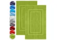NatureMark Badematte 2er-Set Badvorleger 50x80cm, strapazierfähig, Baumwolle, rechteckig, Badematte 2-tlg., Duschmatte Duschvorleger, Premium Qualität, 50x80cm, Apfel grün