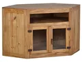TV-Kommode Mexico Möbel 126x72x66 cm Landhausstil Glas Massivholz Pinie Honig