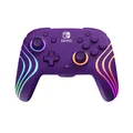 PDP LLC AFTERGLOW WAVE WIRELESS Gaming Controller Lila für Nintendo Switch, Swit