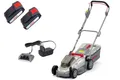 IKRA Akku Rasenmäher ICM 2033 | 20V | 33 cm Schnittbreite | 5 Schnitthöhen 25–75 mm | Mulchkit | 30 L Fangkorb | mit 2 Akkus 2,0 Ah & Ladegerät
