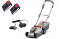 ikra GmbH Akkurasenmäher ICM 2033, 33 cm Schnittbreite, (2x Akkus 20 V + 1x Ladergerät), 20V Akku - Rasenflächen bis zu 150 m²