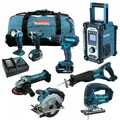 MAKITA DHP482 RMJ Schlag-Bohrschrauber + DJV180 Stichsäge uvm. Combo Kit 18V