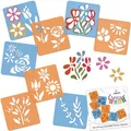Zeichnungsschablonen für Kinder // 8 Stück // BLUMEN
