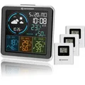Wetterstation Funk mit Außensensor Quadro Individio mit 4 unterschiedlichen M...