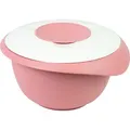 Westmark Rührschüssel mit zweigeteiltem Deckel 3,5 l, rosa/weiß, 3155227P
