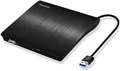 Pecosso Externe CD/DVD Laufwerk USB 3.0 Portable Slim CD/DVD-RW Brenner Laptop