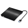 Externe CD/DVD Laufwerk USB 3.0, Portable Slim ,RW Brenner für alle Laptops/D...