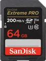 Sandisk Extreme PRO SDXC™-UHS-I-Karte Speicherkarte (64 GB, Video Speed Class 30 (V30)/UHS Speed Class 3 (U3), 200 MB/s Lesegeschwindigkeit)