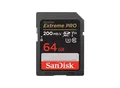SanDisk SDXC Extreme PRO 64GB (R200MB/s) + 2 Jahre RescuePRO Deluxe Speicherkarte