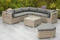 Merxx Gartenlounge-Set "Rivello", beige, B/H/T: 225cm x 63cm x 225cm