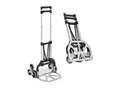 Juskys Treppensackkarre klappbar & bis 80 kg - Alu Mini Sackkarre für Treppen - Handschuhe & Seile