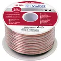 SCHWAIGER Lautsprecherkabel, 10 m 1,5 mm transparent