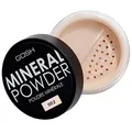 GOSH Mineral Powder, vegan I loses Fixierpuder mit Mineralien für alle Hauttypen I mattierend & langanhaltend für einen makellosen Teint I kein Maskeneffekt I mittel- bis hochdeckend I 002 Ivory