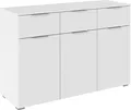 rauch Kombikommode Sideboard Schubladenkommode CORTONA mit Dekor-Front (Breite 120 cm inkl. Soft-Close-Funktion), mit 3 Schubladen und 3 verstellbaren Einlegeboden MADE IN GERMANY