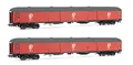 Paquexpres Gepäckwagen, 2 Stück, DD-8100, rot, Periode V