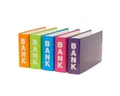 Livepac Office Bankordner 5 Bankordner / 140x250mm / je 1x orange, hellgrün, hellblau, pink und