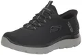 Skechers Herren Summits High Range Turnschuhe, Black Mesh/Charcoal, 41.5 EU