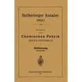 Helfenberger Annalen 1890 von Chemischen Fabrik/ Eugen Dieterich / Springer Berlin Heidelberg / Taschenbuch