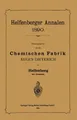 Eugen Dieterich (u. a.) | Helfenberger Annalen 1890 | Taschenbuch | Deutsch