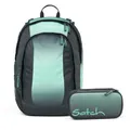 Satch Air Gradient Mint Schulrucksack Set 2tlg.