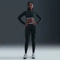 NIKE Damen Tight Nike Pro Women's Mid-Rise Mesh-Pane