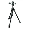 Manfrotto 290 DUAL Kit, Alu Stativ mit 3-Wege-Neiger, 90 Grad Mittelsäule MK290DUA3-3W