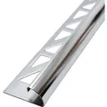 Dalsys Fliesenschiene Viertelkreis 2,5m x 12,5mm Edelstahl Poliert