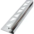 Fliesenschiene Viertelkreisprofil Edelstahl, Rundprofil Halbrundprofil Fliesenprofil - Poliert 2,5m X 12,5mm, 1 Stück - Dalsys