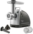 MOULINEX Fleischwolf "ME6868 Meat Mincer", silber (schwarz, silberfarben)
