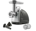 Moulinex ME6868 Meat Mincer Fleischwolf | 2200 Watt | 4 Zubehörteile inbegriffen | sicheres Reverse-System | schwarz/silber