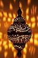 Marrakesch Orient & Mediterran Interior Pendelleuchte Fahda Silber Hängeleuchte, Orientalische Lampe handgefertigt 50cm, Handarbeit