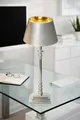 Designer-Lampenschirm-Samt-Silber-Moon-Dust rund-konische Form Ø 25cm innen Gold